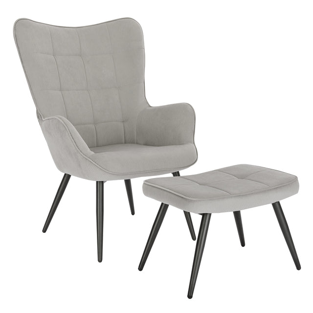Fauteuil relax avec repose-pieds ELLY