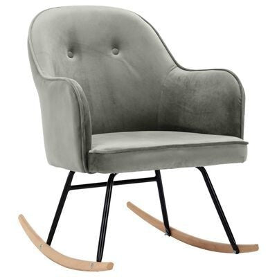 Fauteuil relax à bascule en velours