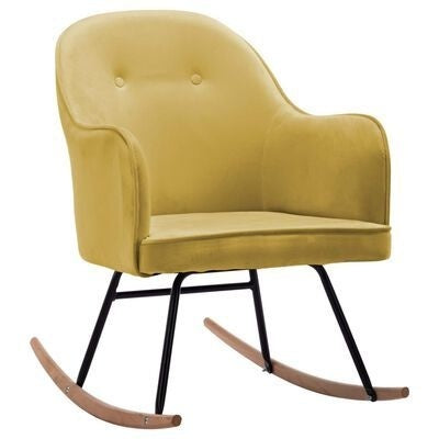 Fauteuil relax à bascule en velours