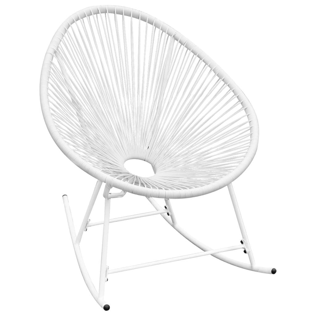 Chaise à bascule moderne oeuf en lanière de résine