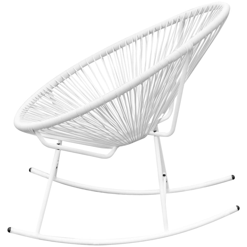 Chaise à bascule moderne oeuf en lanière de résine