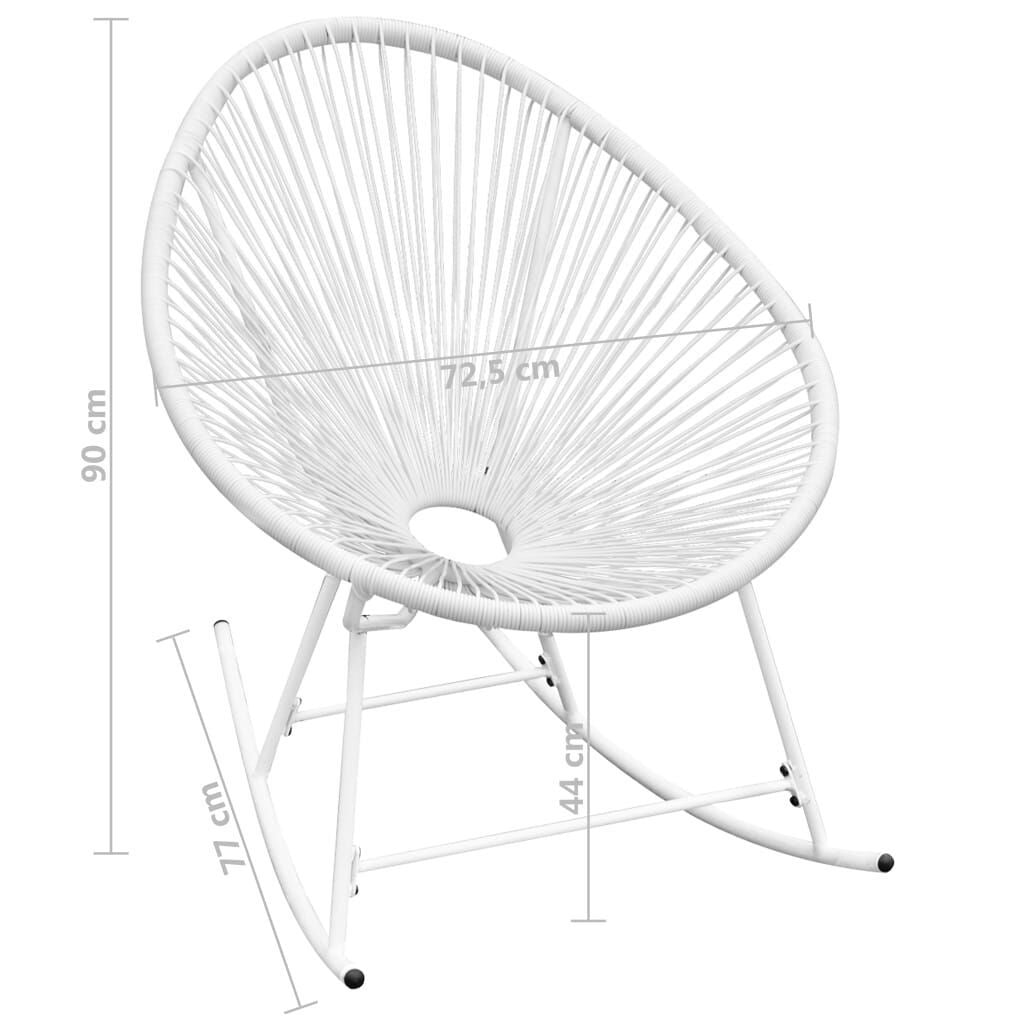 Chaise à bascule moderne oeuf en lanière de résine