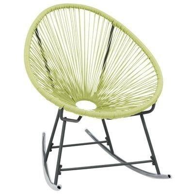 Chaise à bascule moderne oeuf en lanière de résine