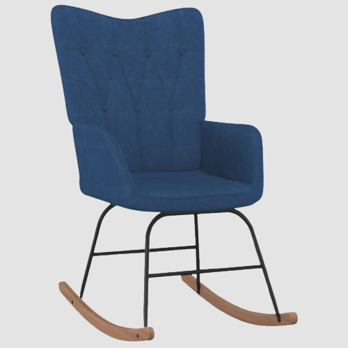 Fauteuil à bascule moderne minimaliste à dossier large