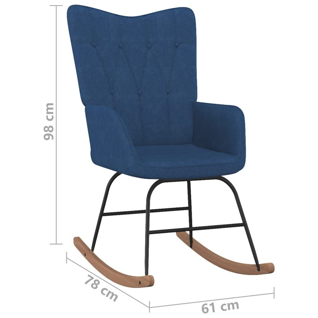 Fauteuil à bascule moderne minimaliste à dossier large