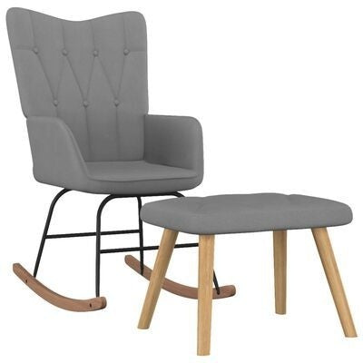 Fauteuil à bascule moderne minimaliste à dossier large