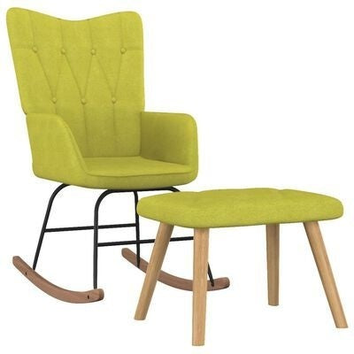 Fauteuil à bascule moderne minimaliste à dossier large