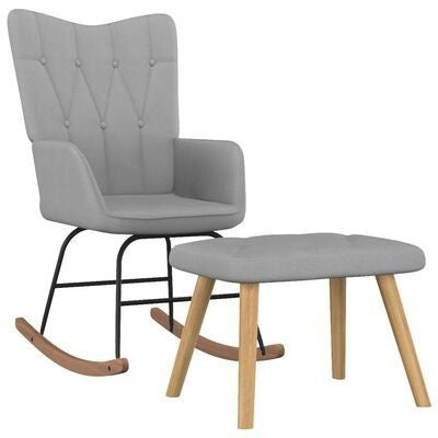 Fauteuil à bascule moderne minimaliste à dossier large