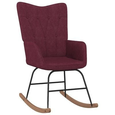 Fauteuil à bascule moderne minimaliste à dossier large