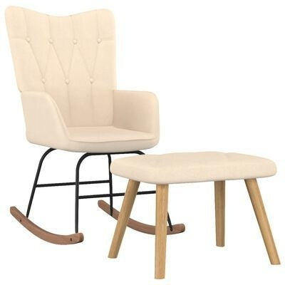 Fauteuil à bascule moderne minimaliste à dossier large