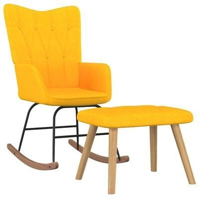 Fauteuil à bascule moderne minimaliste à dossier large