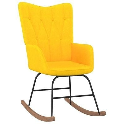 Fauteuil à bascule moderne minimaliste à dossier large