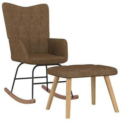 Fauteuil à bascule moderne minimaliste à dossier large